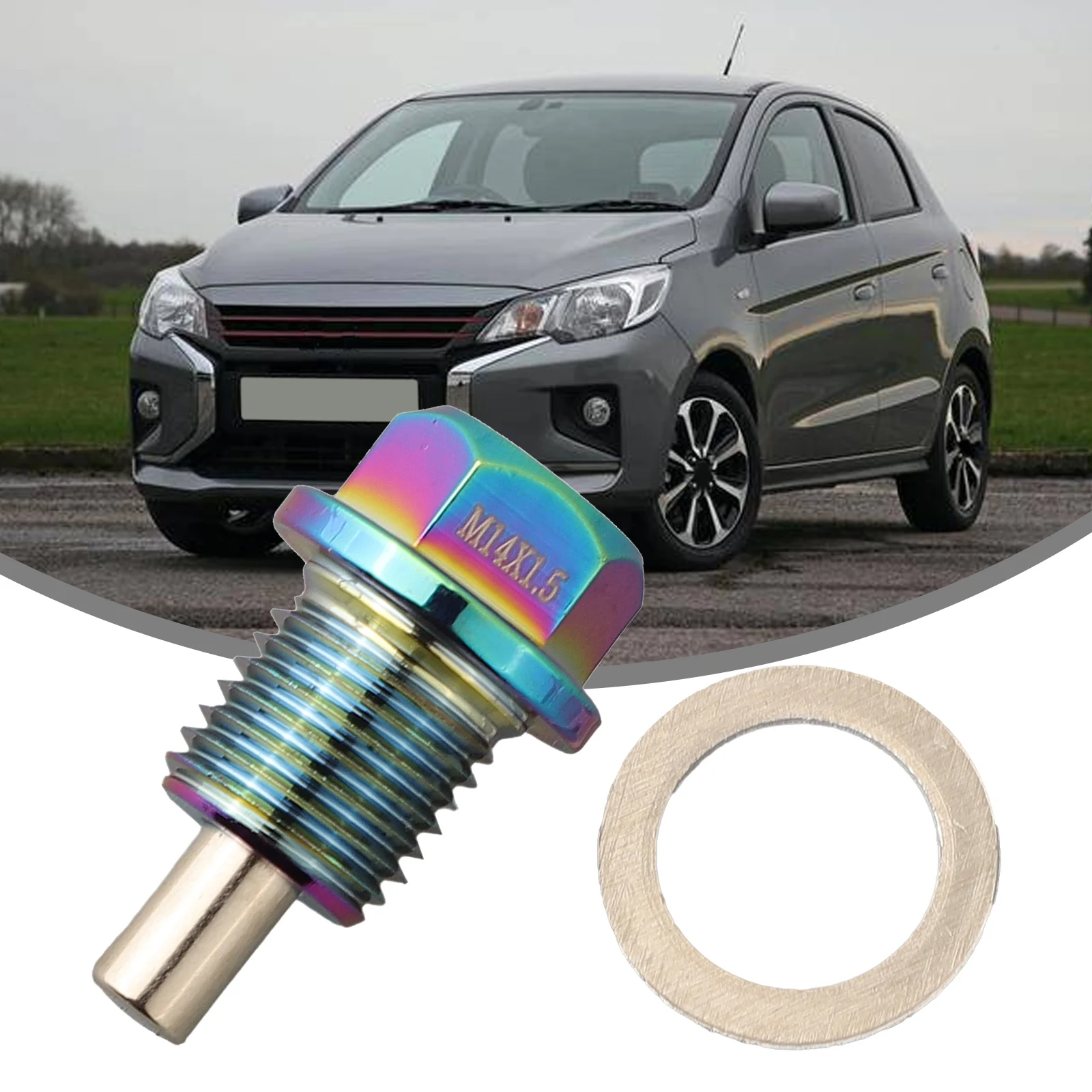 

1*Oil Drain Screw Aluminum Alloy Magnetic Oil Drain Plug M14*1.5 Fit For Suzuki For Hond For Mitsubish For Mazda