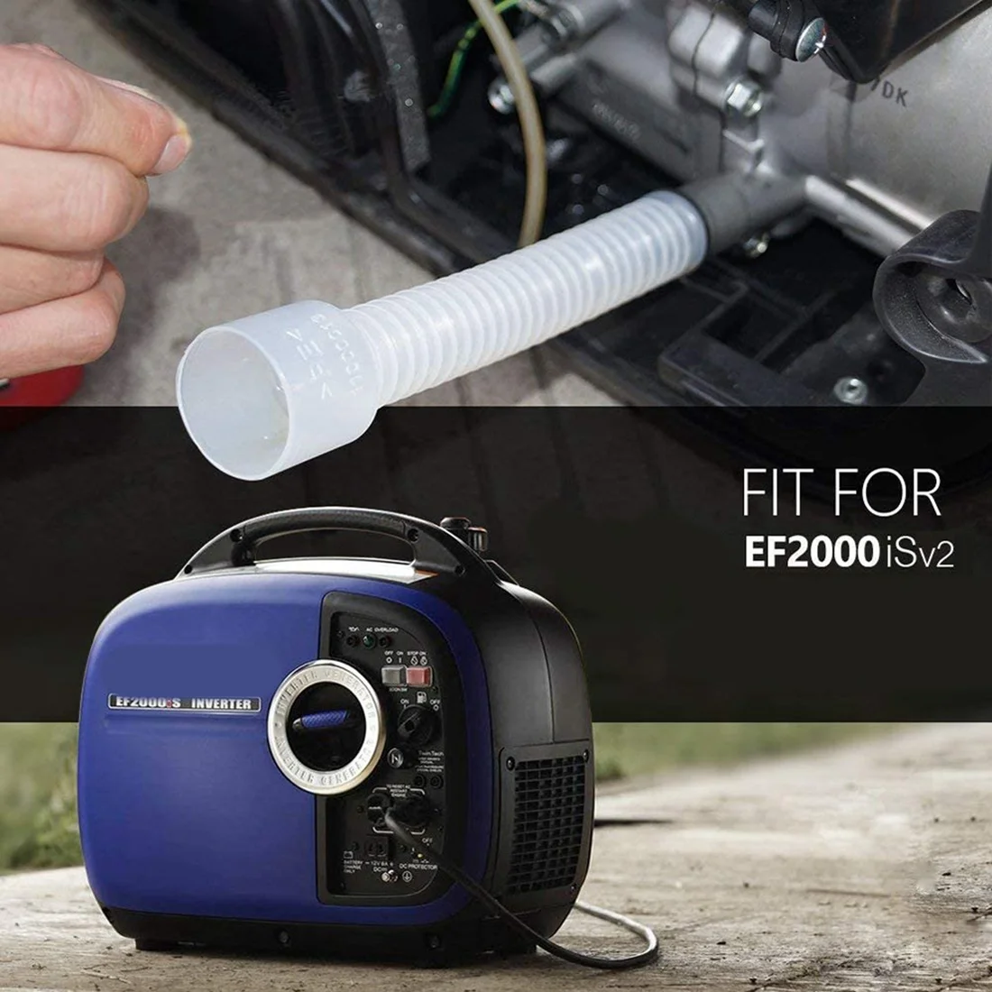 Portable Inverter Generator Oil Change Funnel for WEN Generator 56200I Yamaha Ef2000ISv2 EF2200IS Westinghouse WH2200I generator oil funnel