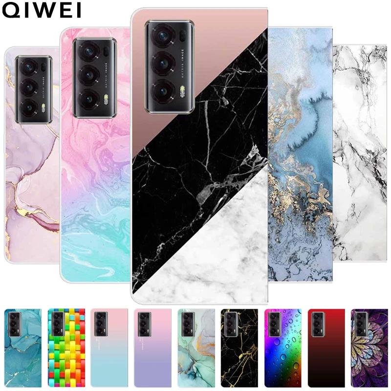 Per Honor Magic V2 Case Luxury Marble Printing Hard Pc Cover Trasparente Per Honor Magic V2 5G Gusci Del Telefono Clear Magicv2 V 2 5G