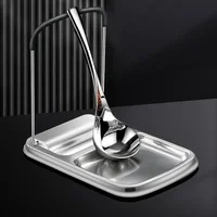 304 Stainless Steel Desktop Pot Lid Storage Bracket Foldable Kitchen Storage Rack Multi-functional Pot Shovel Rack Storage Rack 1