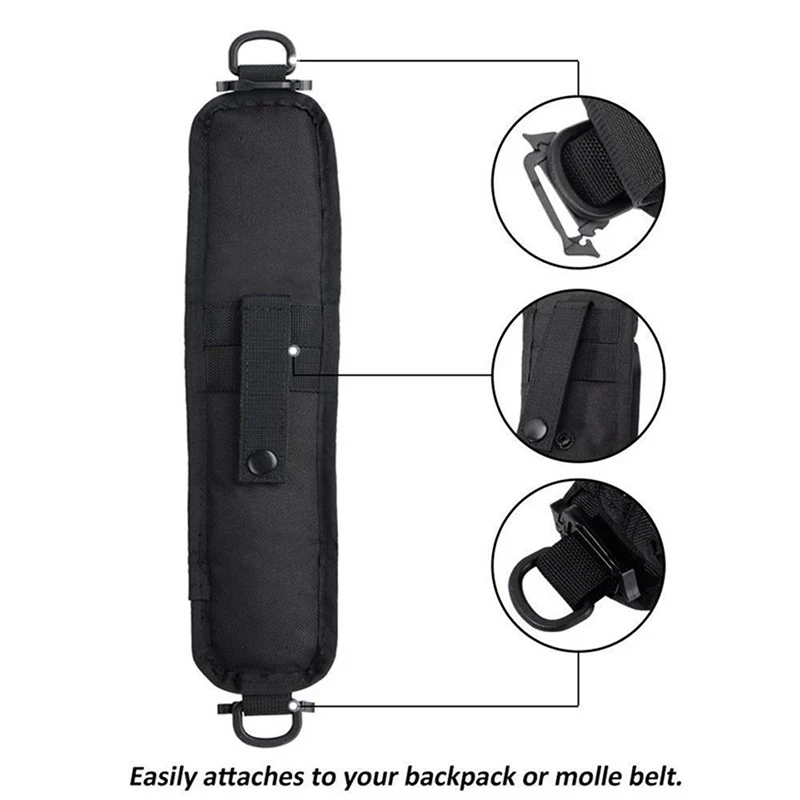 Borsa a tracolla per zaino da trekking, accessorio con tasche Molle EDC per attrezzi, piccola custodia compatta per sport all'aperto e caccia - immagine 2