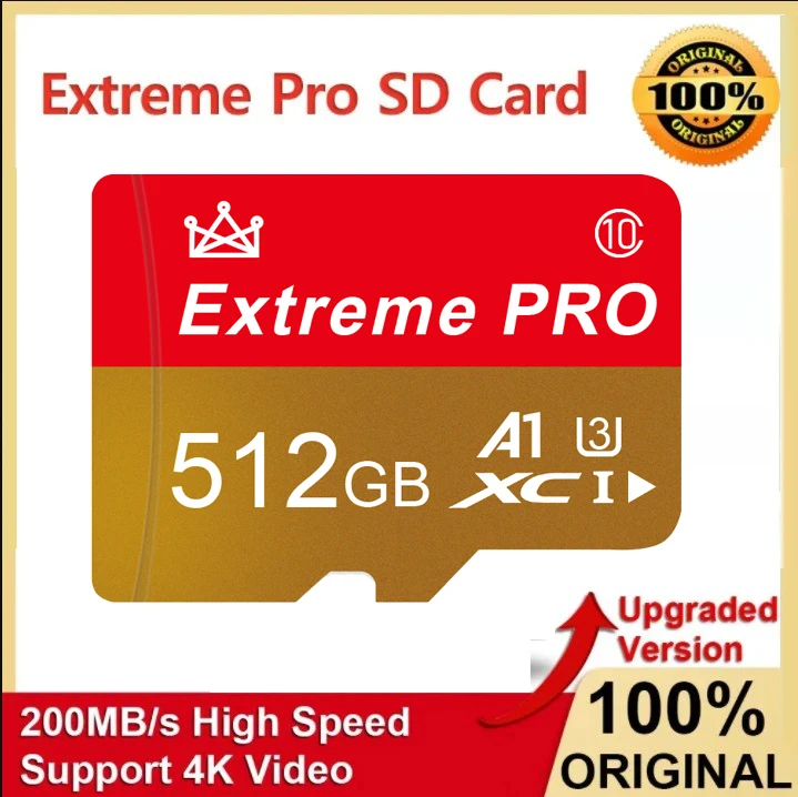 Scheda Di Memoria Ultra Originale 1Tb 512Gb 256Gb Sd/Tf Flash Card Mini Sd 128Gb 2Tb 1Tb Tf Card Per Telefono Drone Camera Laptop