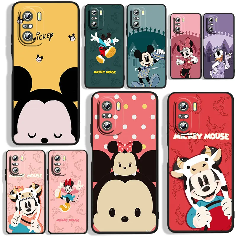 

Couple disney mickey cute Phone Case For Xiaomi Redmi 7(Y3) 7A 8 8A 9 9A 9AT 9C 10X 10 4G 5G 10C Black Funda Cover Silicone Soft