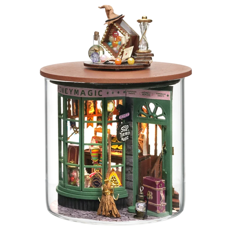 Doll House Kit Dollhouse Accessories Doll House Mini DIY Kit For Doll House Making Assembling Room Models Furniture Wooden Crafts