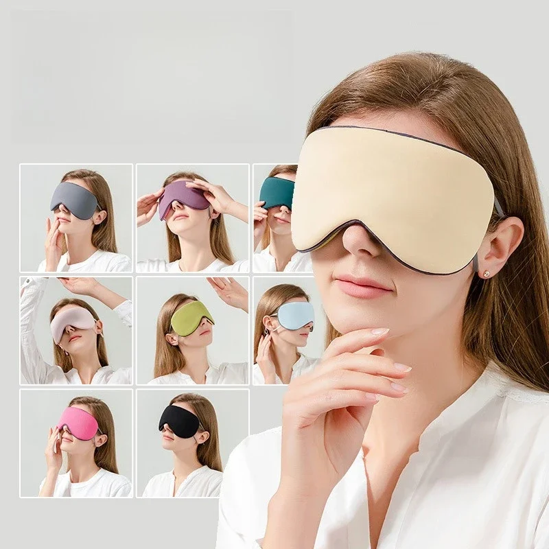 Sleep Mask Ice Silk Lightweight Warm And Cool Dual Use Breathable Light Blocking For Women Travel Nap sleep mask