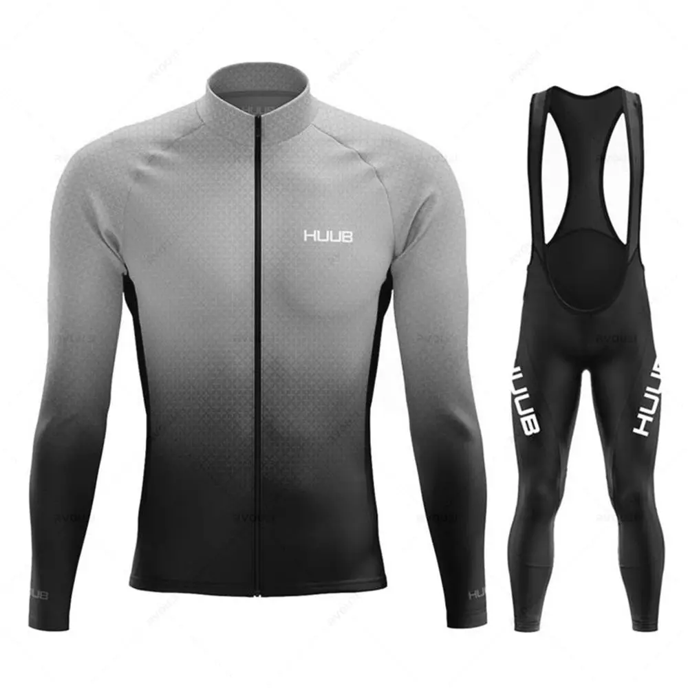 Huub pro equipe primavera outono verão conjuntos de camisa ciclismo novo 2022 manga longa ciclismo roupas bicicleta mtb ropa de hombre