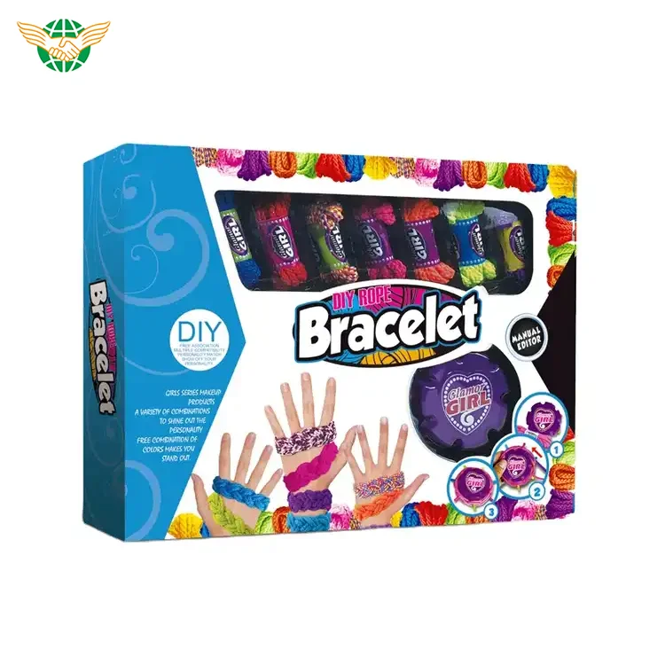 Girls toy beautiful set creator rope weaving toys DIY bracelet kids toy