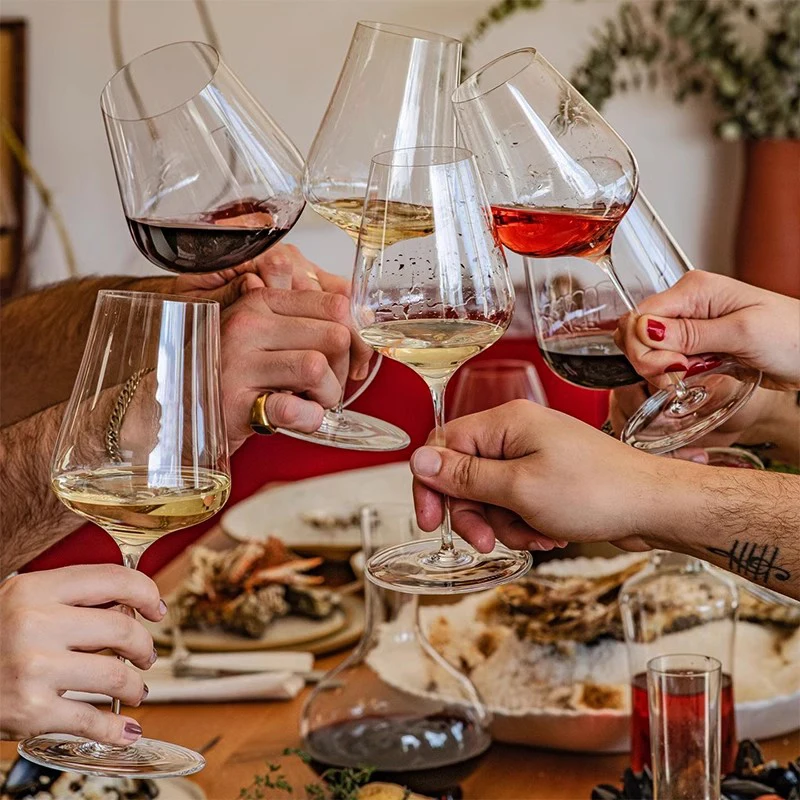 Grassl Style Libert&eacute; 460ml Universal Red White Wine Crystal Glass Handmade No Bubble Perfect Flawless Upscale Wine Cup glass drinkware