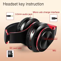 CATASSU Earphone Bluetooth Headphones Over Ear Stereo Wireless Headset Soft Leather Earmuffs Built-in Mic for PC/Cell Phones/TV - Image 6
