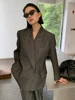BJTZ Big Size Black Denim Jacket Wide Leg Pants Two Piece Suit New Lapel Long Sleeve Women Fashion Spring Autumn 2024 2