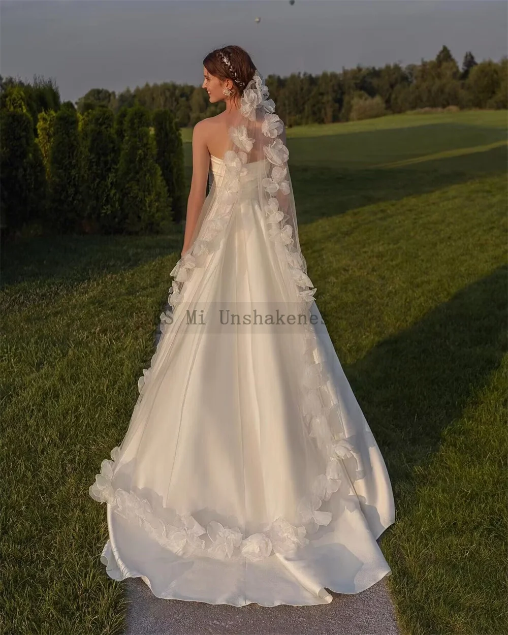 Civil Ivory Sheath Wedding Dresses Satin Pleated Long Cheap Bride