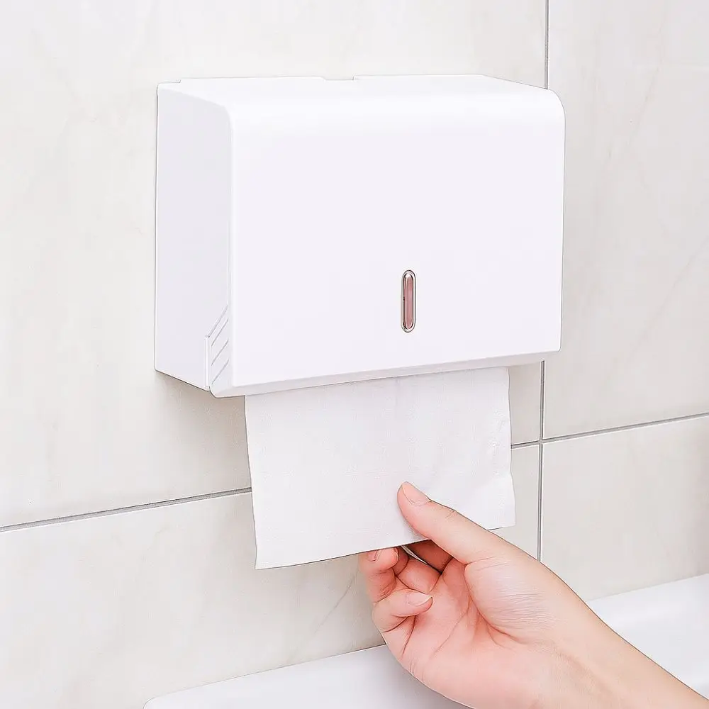 Description Picture 3 of itemLarge Capacity Paper Towel Dispenser Waterproof No Punch Tissue Dispenser Space Saving Bathroom Tissue Box Restaurant