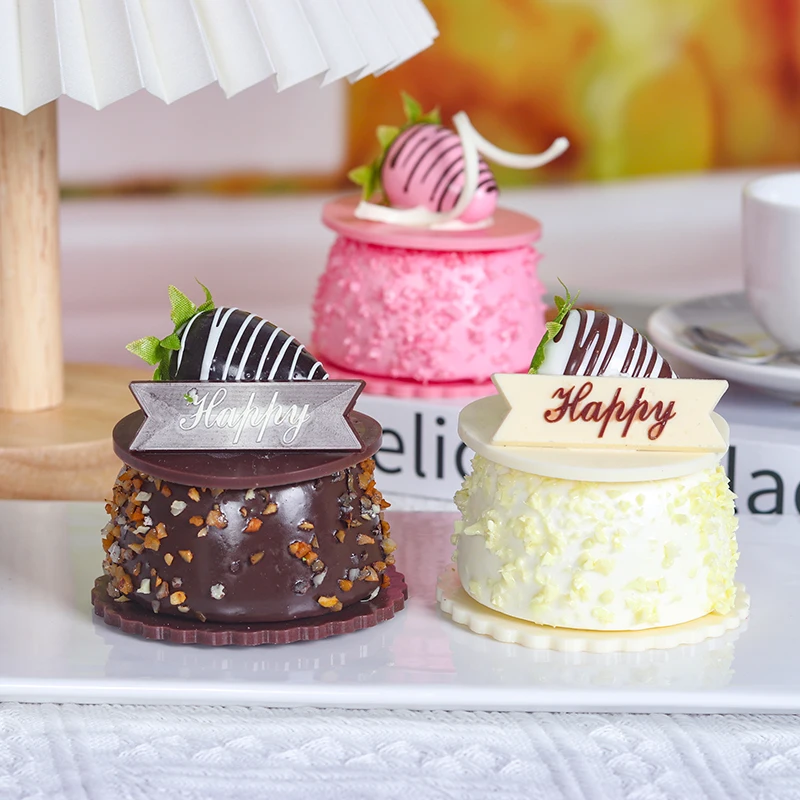 Artificial Mousse Cake Dessert Fake Food Decoration Photography Pro Food Simulation Cake Model Tea Table Decoration 1PC FCYY-034