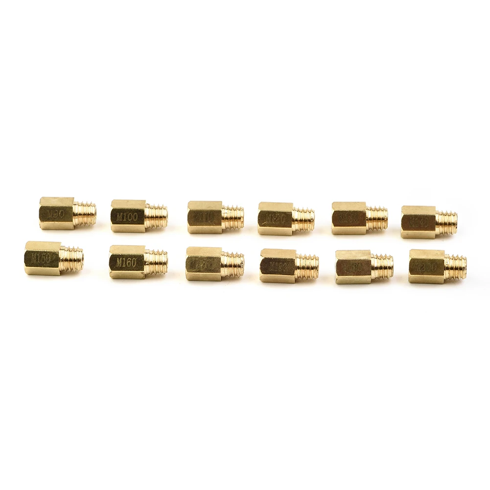 Gold color Carburetor nozzle Jets Motorcycle VM /Set 90- 200 Carb Carburetor For Mikuni Main Jet Motorbike TM Hot