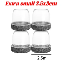 Chair Leg Protectors with Thick Felt Pads - Silicone Floor - Safe Covers - 16PCS (XS)