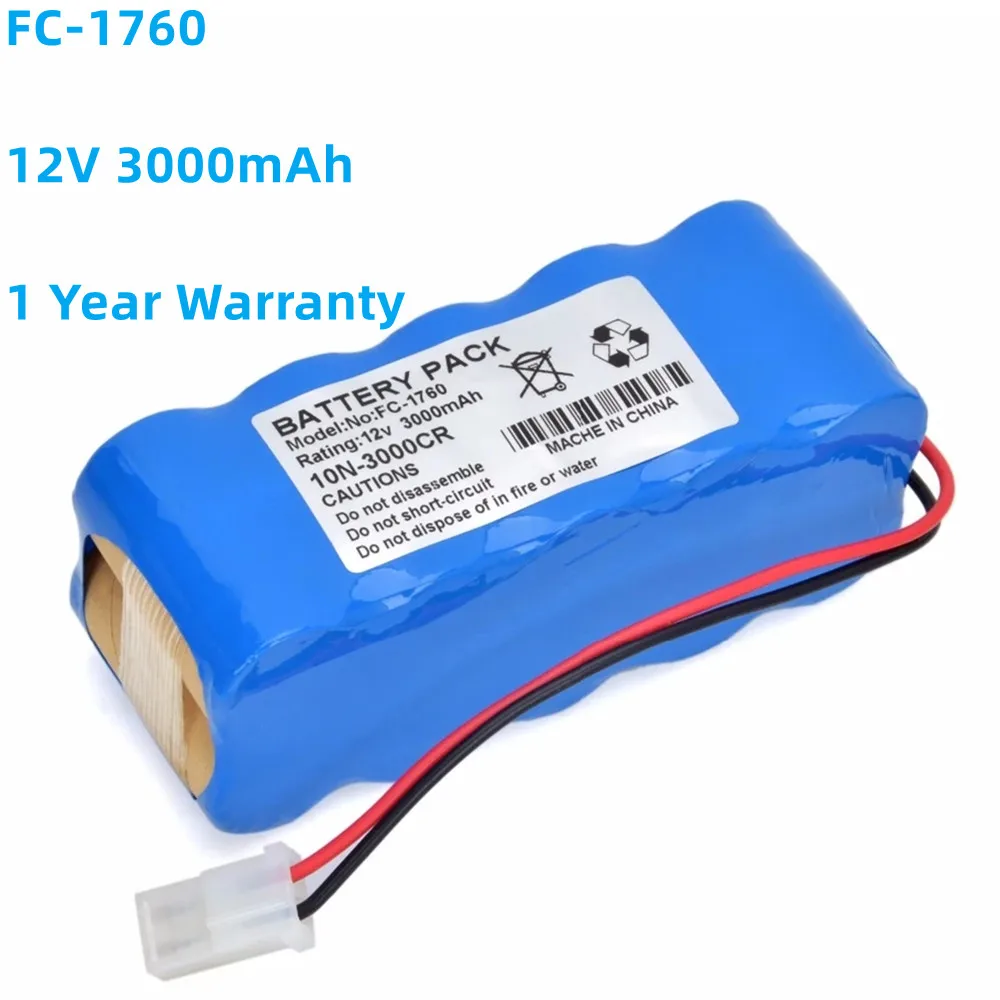 Batteria Medica Fc-1760 10N-2000Scr 12V 3000Mah Per Defibrillatore Fc-1760