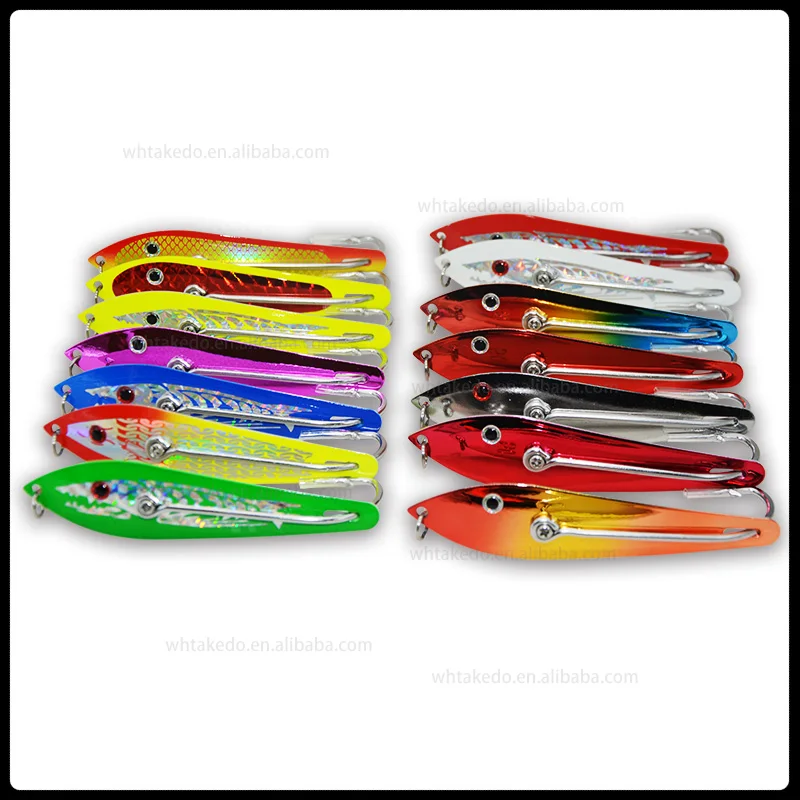 TAKEDO 10G 15G Löffel-Jigköder JY56 Fischförmiger Metall-Paillettenköder für Tiefsee-Angeln, Schleppangeln, Bootsangeln, Forellen- und Barsch-Angeln – Detail 7