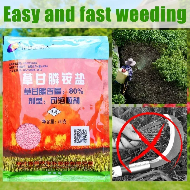 5/10/15/20 Pz Désherbant Glicina Grandi Feuilles