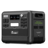 FOSSiBOT F2400 Station Électrique Portable 2048Wh 2400W LiFePO4, Recharge Rapide 1,5 h, Contrôle APP WiFi/Bluetooth, Générateur Solaire pour Camping et Maison 6