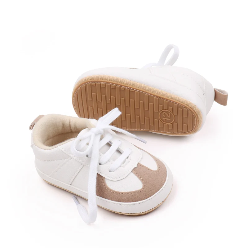 Baby Shoes Soft PU TPR Sole Anti-slip Toddler Prewalking Sneaker Outdoor Sport Shoe Spring and Autumn Style 2024 Fashion BJZ3215 3