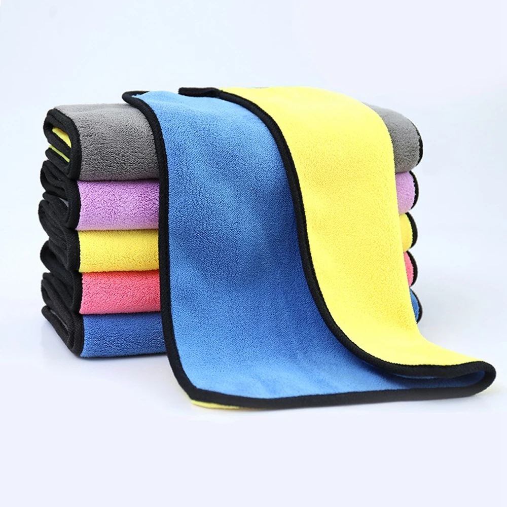 Microfiber Car Wash Towel Thicken Absorbent Microfiber Towel Car Cleaning Dry Cloth Care Cloth Wash Rag Detailing 3 10 40Pcs microfiber towel