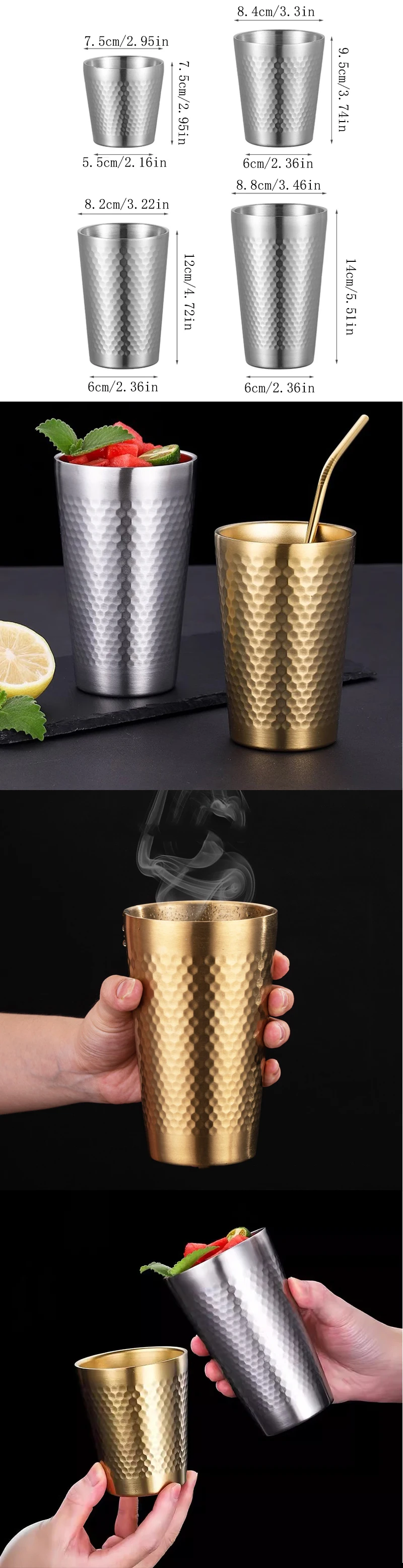 Edelstahl Bierkrug Mit Nestmuster Doppelwandiger Isolierbecher_voghion.com