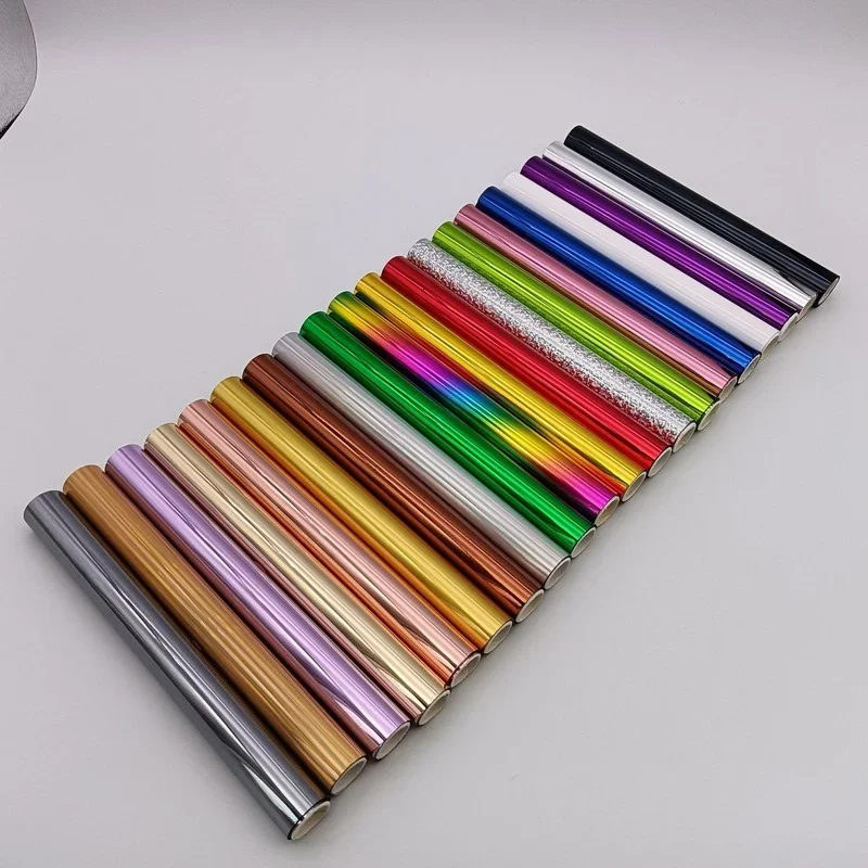 Craft Foil 20Colors Stamping Toner Film Laser Toner Reactive Foil Roll for Laser Printer Transfer Gold Foil Hand Account 19cmX5m DIY