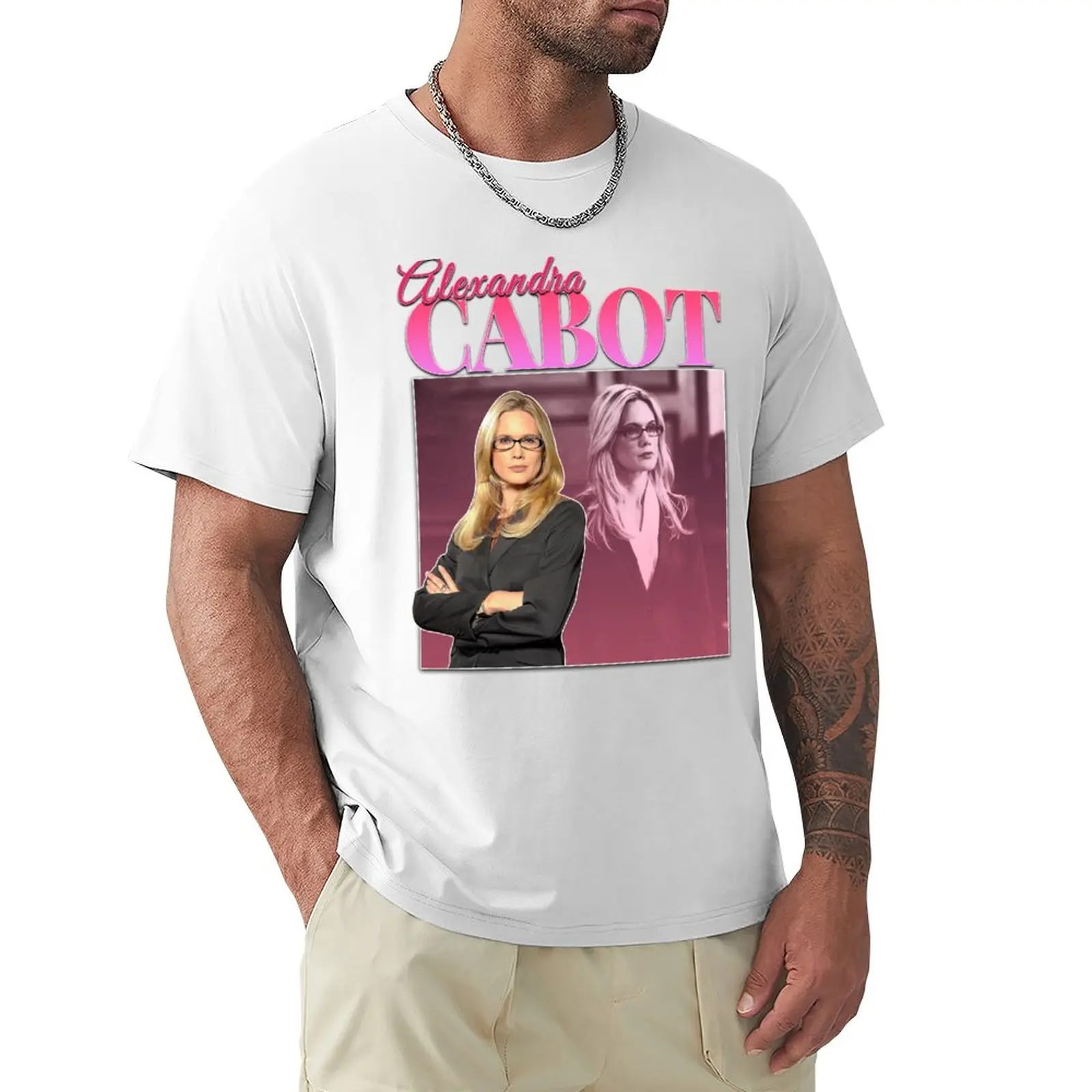 

Alex Cabot 90s Inspired Vintage Homage T-Shirt boys animal print customs sweat Men's cotton t-shirt