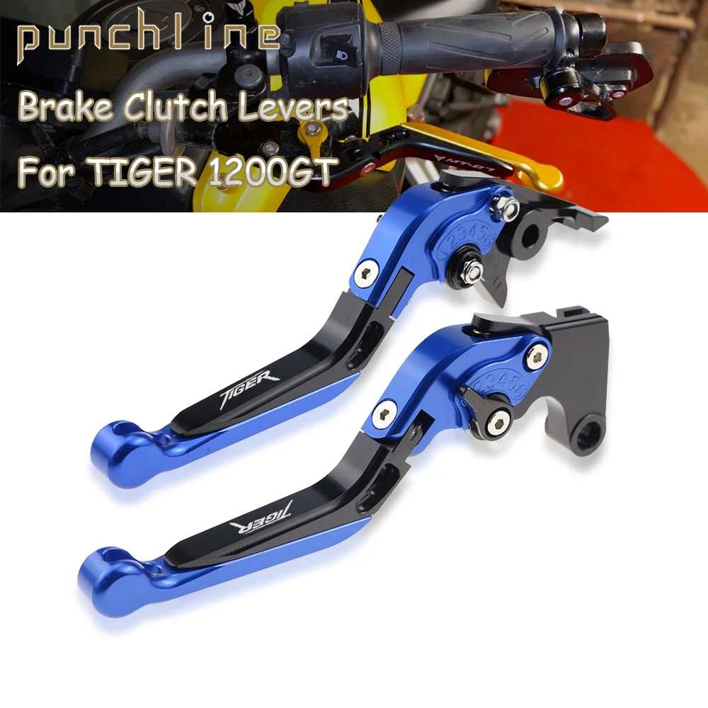 Fit Tiger 1200 Gt Explorer Maniglie Frizione Per Tiger 1200Gt Pro Rally Explorer Rally Pro Leve Freno Estensibili Pieghevoli
