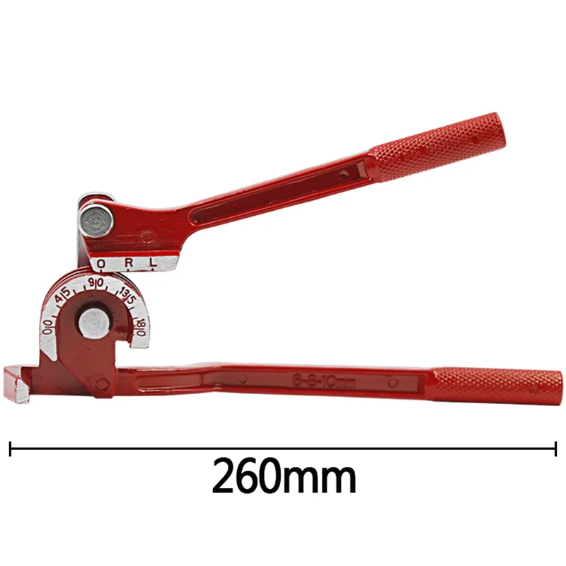 Heavy Tube Tubing Pipe Bender 3 in 1 90°/180° 6mm / 8mm / 10mm Aluminum Copper Steel Fuel Brake Lines Manual Bending Elbow Tool