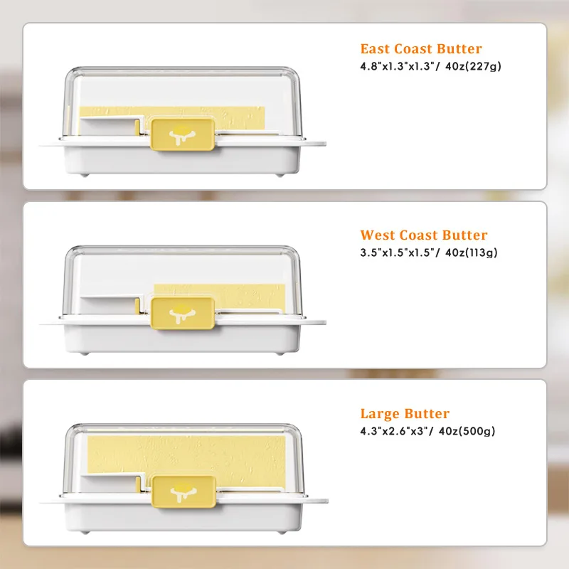 Butter Dish with Cover Butter Fresh-keeping Box with Cutter Slicer Countertop Box for Refrigerator Storage Tableware