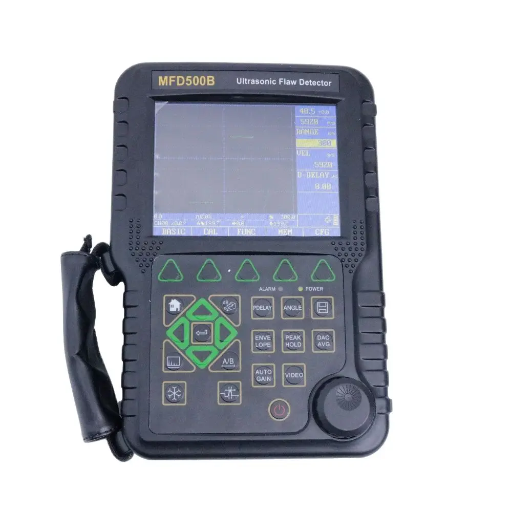 MFD500B Portable Digital Ultrasonic Flaw Detector 0-9999mm NDT Inspection Flaw Tester 4