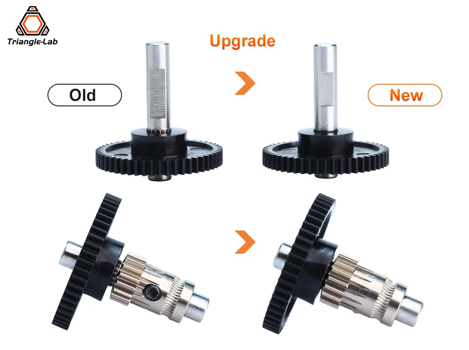 ID5 0,5M 17T Dual-Drive Extruder Getriebe-Kit aus Gehärtetem Stahl DDB DDE Kompatibel mit VORON Ender 3 CR10 Tevo Tornado – Detail 3