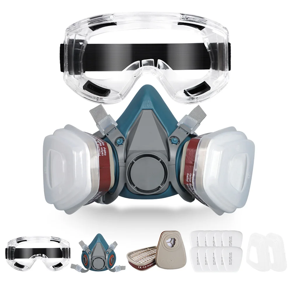 New 7502 Respirator Mask Protective Mask Industry Painting Spray Dust Gas With 501 5N11 6001CN Chemcial Half face