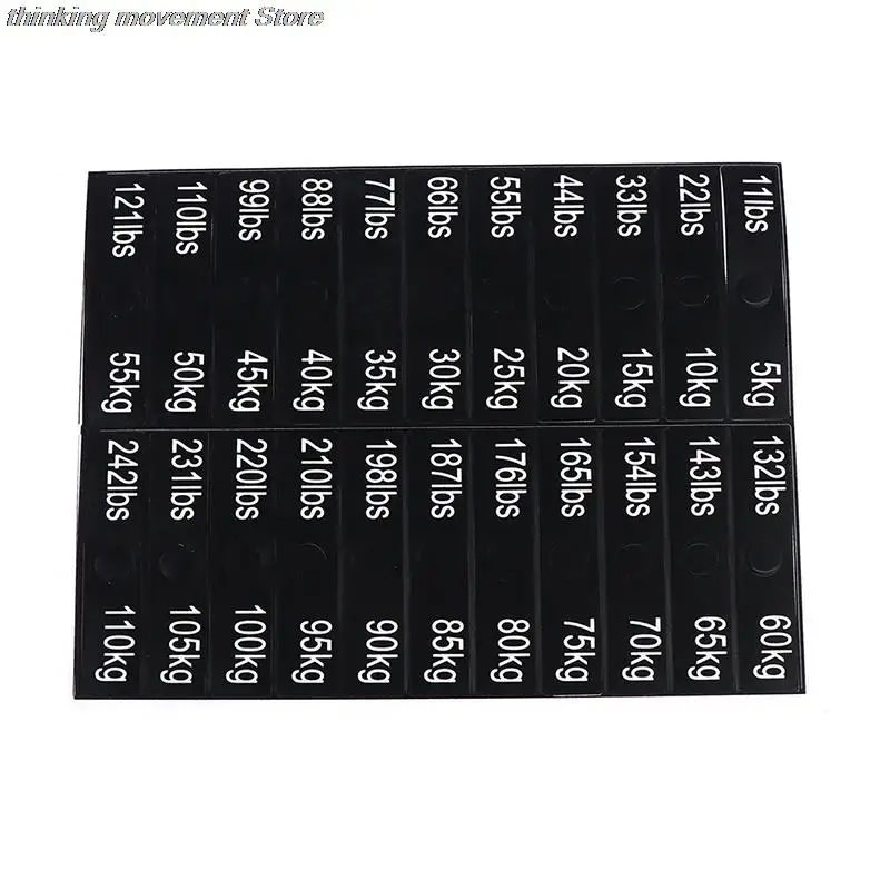 1 Sheet Weight Sticker Labels for Gym Equipment Accessories Power Equipment Label Numbers Sticker gym accessories