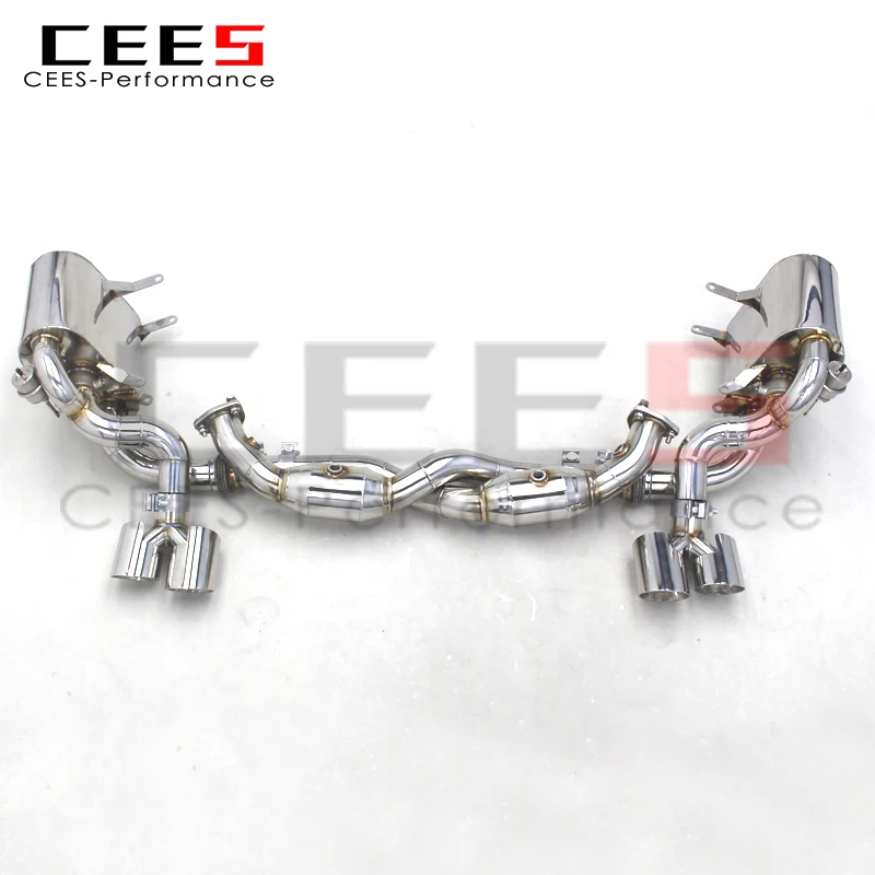 CEES Stainless Steel Sport Exhaust System Tuning Auto Parts For PORSCHE ...