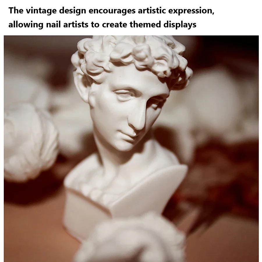 Mini statua artistica per nail art, strumenti per accessori fotografici per unghie, strumento fotografico per visualizzare punte di smalto gel - immagine 4