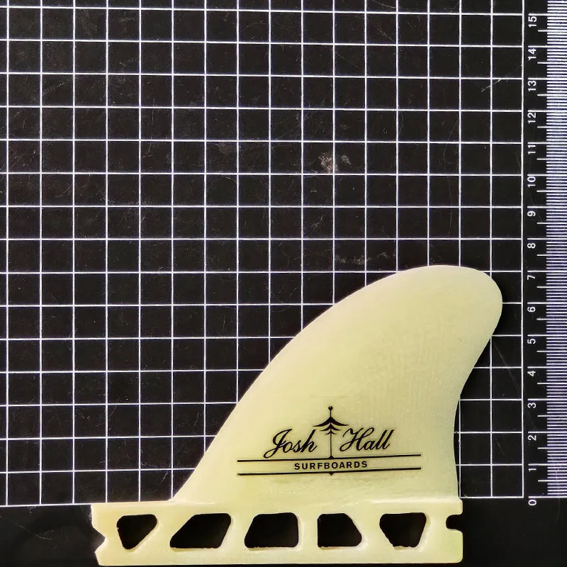 2.75-Inch Surfboard Tail Fin Natural Color Fiberglass Salt-Resistant High Flexibility Small/Medium Wave Compatible