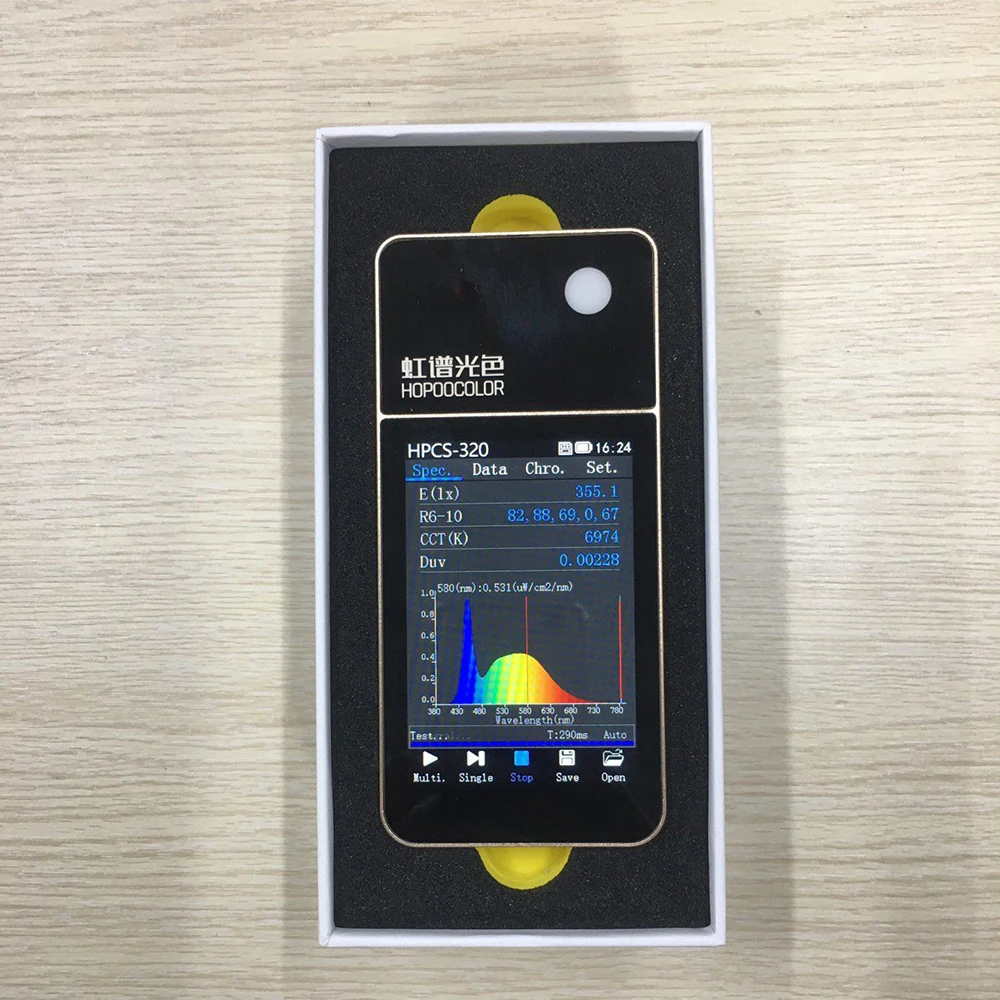 휴대용 분광계 HPCS-320 CCT CRI 럭스 테스트 계량기
