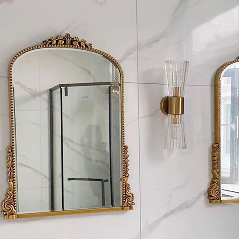 

Shower Irregular Mirror Luxury Living Room Big Color Changing Mirror Bedroom Espelho Grande Corpo Inteiro Living Room Decoration