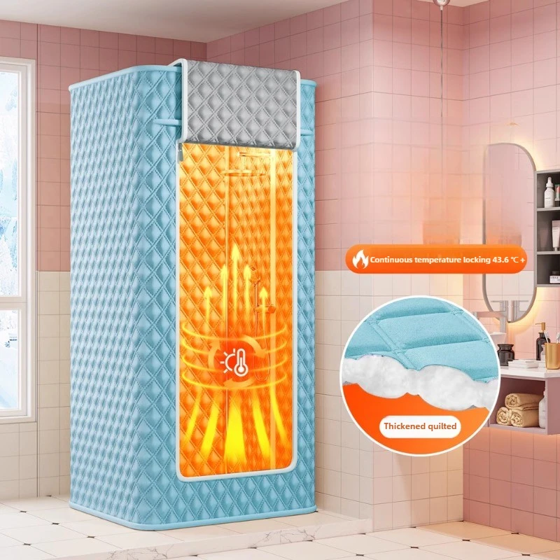 Polyester Bathroom Shower Tent Thickened Insulated Curtain Waterproof Anti-Mold Bath Cover Thermal Shower Room Protector