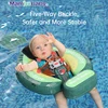 Mambobaby Baby Swimming Float With Sunshade For Infant Non-Inflatable Pool Accessories Outdoor Summer Play Water Games Floater 3