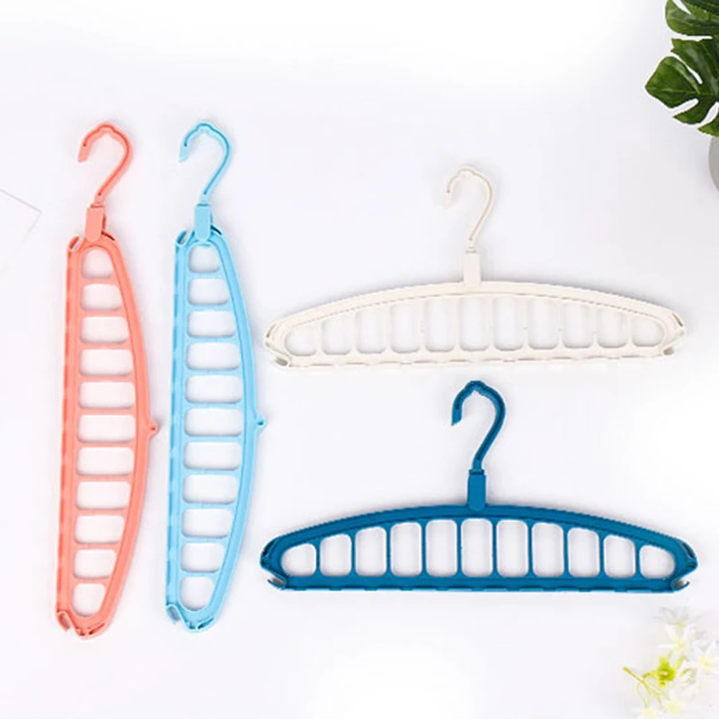 1PC Multi-Functional Rotating Clothes Rack Student Dormitory Home Non-Slip Folding Clothes Rack 11-Hole Clothes Storage Device