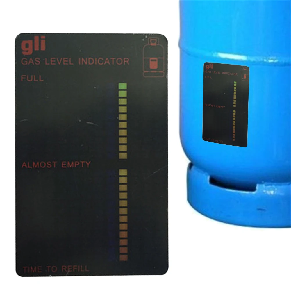 Propane LPG Fuel Gas Tank Level Indicator Magnetic Gauge Caravan Bottle Temperature Measuring Stick Gases Measuring Devic gas tank level indicator