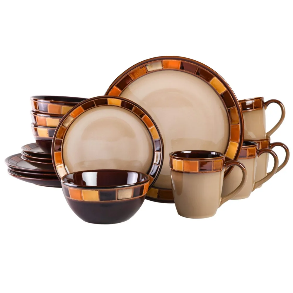 Dinnerware Set Tableware Set Service 16-piece for 4