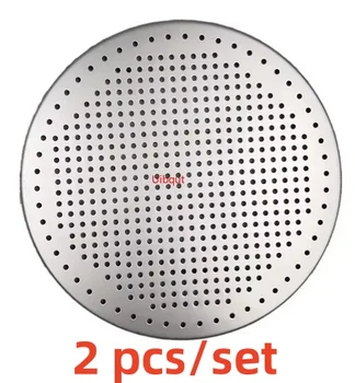 2Pcs Aluminum alloy pizza grill mesh Multifunctional baking tray round hole pan baking oven Pizza tray Punched baking pad