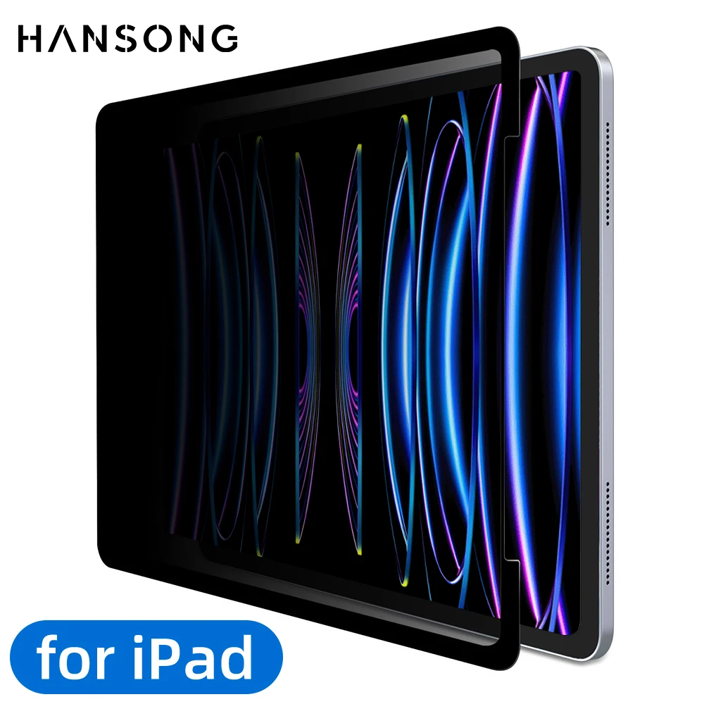Filme Anti-espião Removível para Ipad Protetor de Tela de Privacidade Ipad Pro 10.5 11 12.9 Air 5th Ipad 10.2 7th 8th 9th Generation