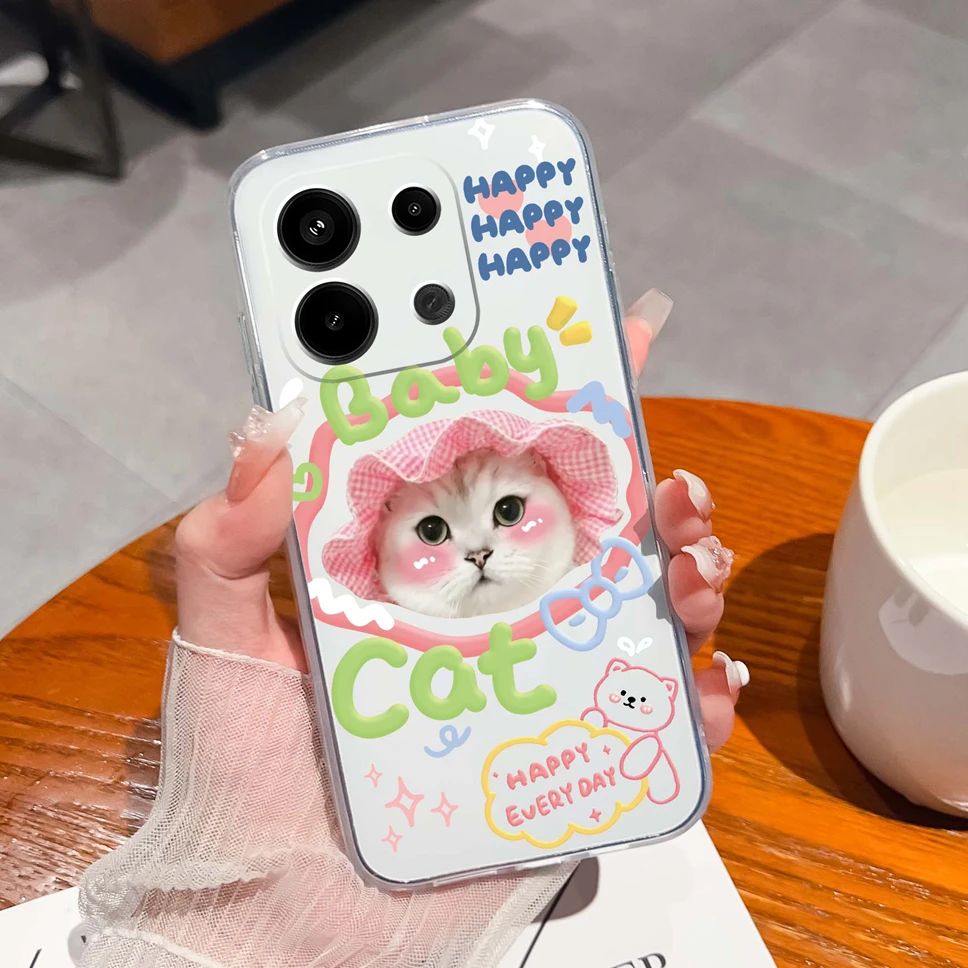 Floral Love Heart Clear Soft TPU Shockproof Phone Case