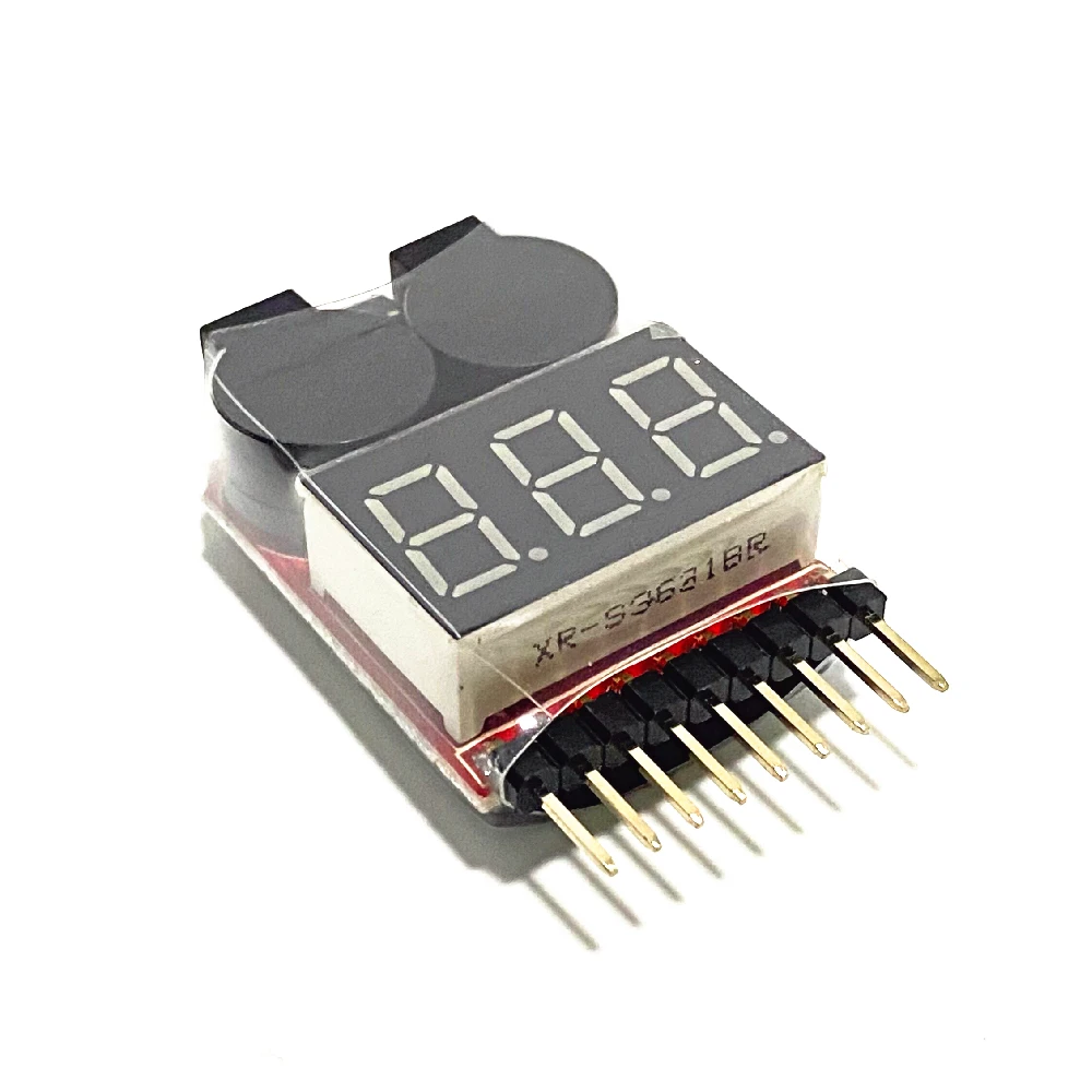 For 1S/2s/3s/4s/5s/6s/7s/8s Low Voltage Buzzer Alarm Lipo Battery Voltage Indicator Tester for 3