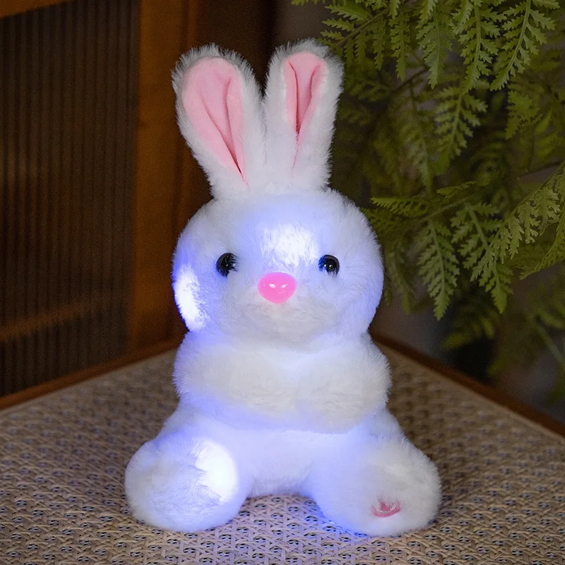 Plush Bunny Rabbit Glow-in-the-Dark Stuffed Animal for Youngsters